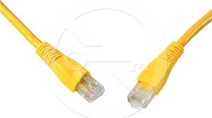 Solarix patch cable CAT5E UTP PVC 10m yellow snag-proof