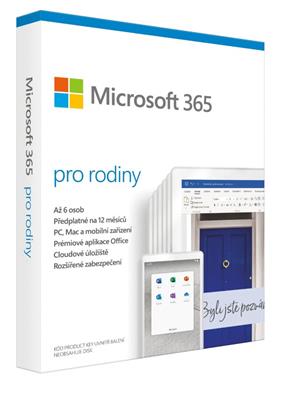 Microsoft 365 Family P6 Mac/Win, 1 Rok, SK