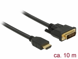 Delock HDMI to DVI cable 24 + 1 bidirectional 10 m