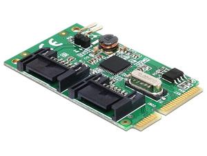 Delock MiniPCIe I/O PCIe full size 2 x SATA 6 Gb/s