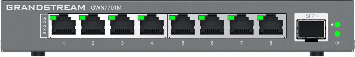 Grandstream GWN7701M Unmanaged Network Switch 8x 2,5Gb ports / 1 SFP+