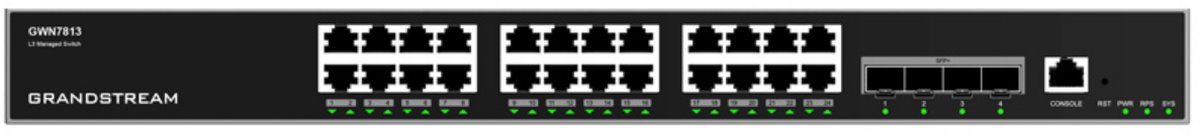 Grandstream GWN7813 Layer 3 Managed Network Switch 24 ports / 4x SFP+