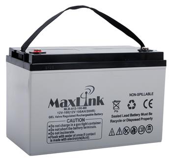 MaxLink lead acid battery AGM 12V 100Ah, M8