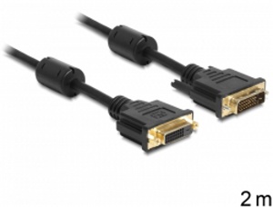 Delock extension cable DVI-D 24 + 1 male> female 2 m