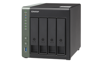 QNAP TS-431X3-4G (1,7GHz / 2GB RAM / 4x SATA / 1x GbE / 2x 2,5GbE / 1x 10GbE SFP+ / 3x USB 3.2)