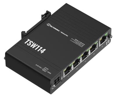 Teltonika TSW114 Gigabit Din Rail Switch