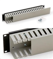 TRITON 19 cable management panel 2U one-sided plastic strip, gray