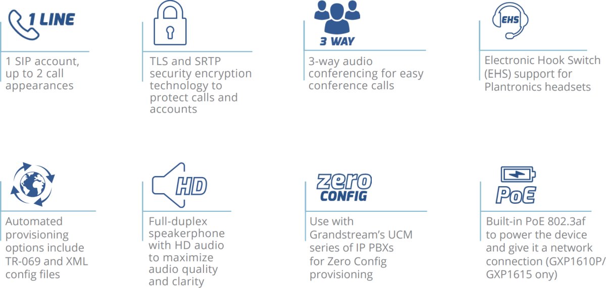 Grandstream GXP1610 HD