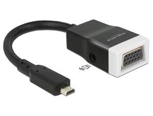 Delock adapter HDMI-micro D male> VGA female with Audio
