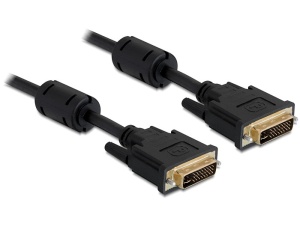 Delock connecting cable DVI-I 24 + 5 male / male, 2m