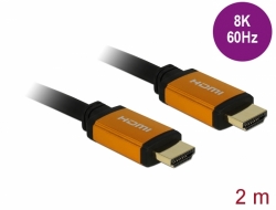 Delock Ultra High Speed HDMI Cable, 48 Gbps, 8K 60 Hz, 2 m