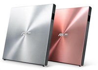 ASUS DVD SDRW-08U5S-U/SIL/G/AS, External Slim DVD-RW, silver, USB + Cyberlink Power2Go 8