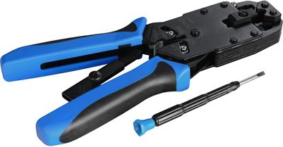 Solarix crimping pliers for connectors 4p4c, 6p6c, 8p8c