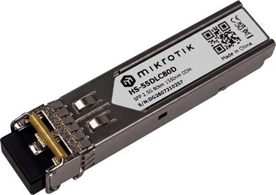MikroTik HS-55DLC80D, SFP optical module, Single-Mode, 80km, 2.5G, 1550nm