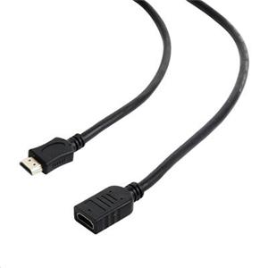 GEMBIRD HDMI-HDMI cable 3m, 1.4, M / M shielded, gold-plated contacts, extension, black