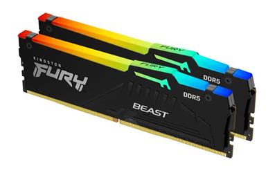 KINGSTON 32GB 5200MT/s DDR5 CL36 DIMM (Kit of 2) FURY Beast RGB