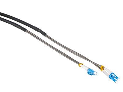 Masterlan AE fiber optic outdoor patch cord, LCupc/LCupc, Duplex, Singlemode 9/125, 10m