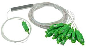 Masterlan PLC splitter - 1x16 1260-1650nm, SC/APC, 1,5m