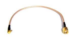 Pigtail MMCX / R-SMA (M), 20cm, RG316 straight