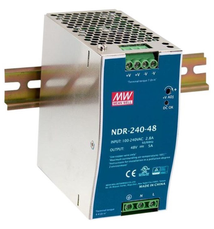 MEAN WELL NDR-240-48 Switching power supply for DIN rail, 240W, 48V