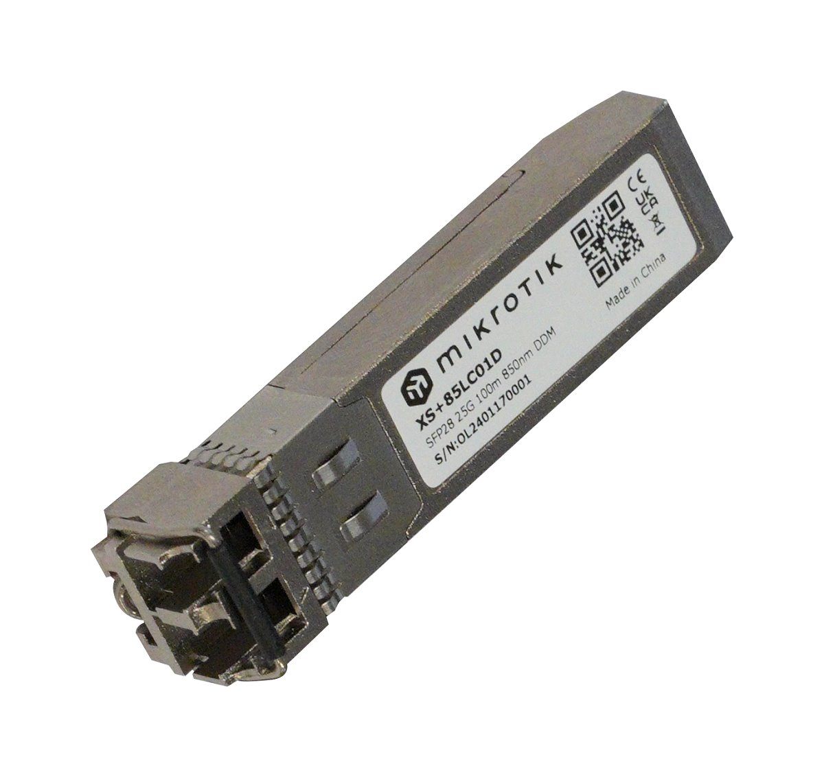 MikroTik SFP/SFP+/SFP28 optical module XS+85LC01D, MM, 100m, 850nm