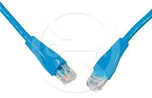 Solarix patch cable CAT5E UTP PVC 15m blue snag-proof