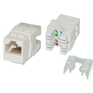 Masterlan self-tapping keystone UTP Cat.5, white, rear terminal block