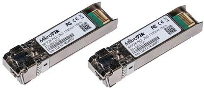 MikroTik SFP28 optical modules XS+2733LC15D, SM, 15km, 1/10/25G, pair