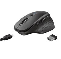 TRUST Wireless Mouse Ozaa Rechargeable Wireless Mouse - black