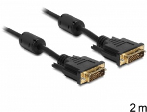 Delock connection cable DVI-D 24 + 1 male> male 2 m