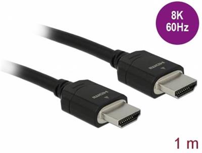 Delock High speed HDMI cable, 48 Gbps, 8K 60 Hz, 1 m