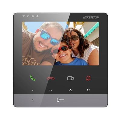 Hikvision DS-KH7100EY-WE2 - 2-wire 4,3  IP monitor with touch buttons, WiFi, black