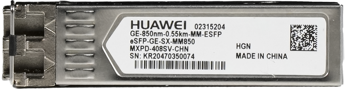 Huawei 1.25G SFP optical transceiver, MM, 850nm, 0,55km, 2x LC konektor, DDM