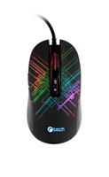 C-TECH gaming mouse Dusk, casual gaming, 3200 DPI, RGB backlight, USB