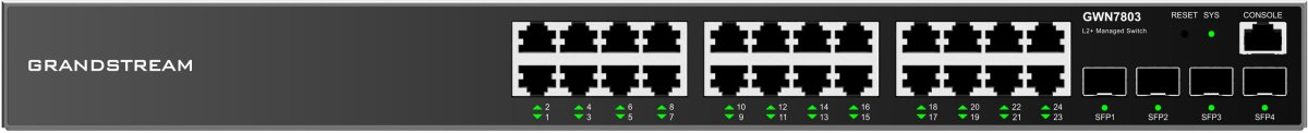 Grandstream GWN7803 Layer 2+ Managed Network Switch 24 ports / 4 SFP