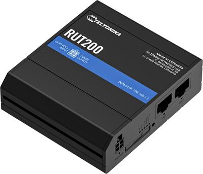 Teltonika RUT200, Industrial 4G Wi-Fi 4 router, eSIM