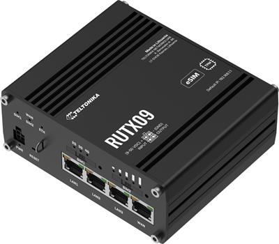 Teltonika RUTX09, Industrial 4G router, eSIM