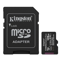 Kingston MicroSDXC card 128GB Canvas Select Plus, U1, V10, A1, SD Adapter