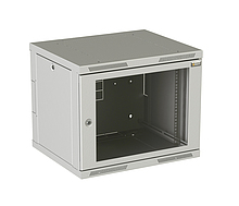 Solarix wall-mounted cabinet SENSA DUO 18U 600mm, glass door, RAL 7035