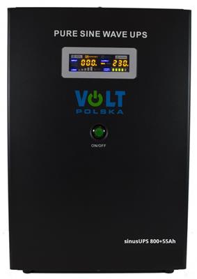 VOLT power backup UPS, 500W, pure sine wave, 12V, integrated 55Ah battery