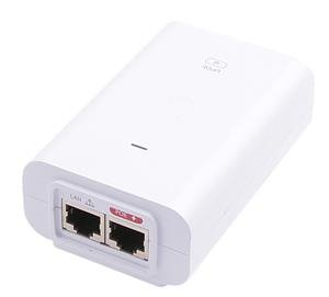 Ubiquiti U-POE-af - Gigabit PoE Injector, 48V/0.32A (15,4W) - white - bulk package