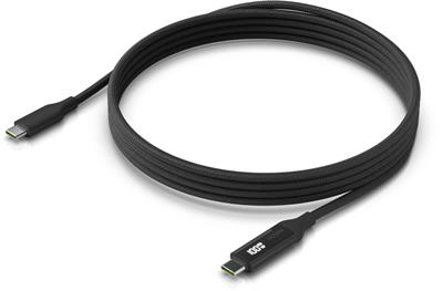 Ubiquiti UACC-Cable-USB-100W-2M-BK, USB-C cable with display, 2m
