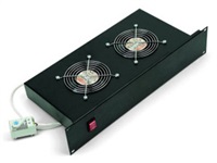 TRITON 19 fan unit, 2 fans-230V / 70W, thermostat, black