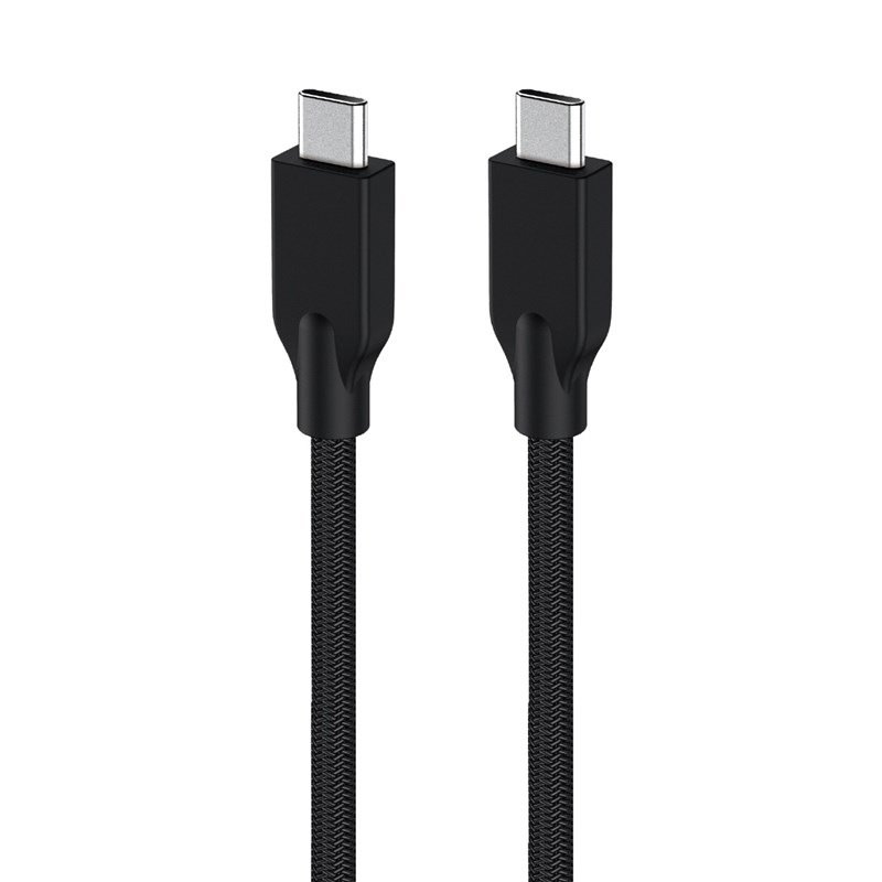GENIUS charging cable ACCC2CC-3A, 100cm, USB-C to USB-C, 3A, PD60W, braided, black
