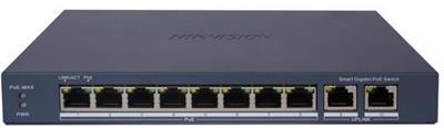 Hikvision DS-3E1510P-EI PoE Smart managed Switch, 8x PoE, 110W