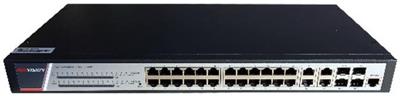 Hikvision DS-3E2528P(B) Smart managed switch, 24x PoE, 370W