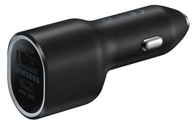 Samsung Dual car charger 40W (USB, USB-C) Black