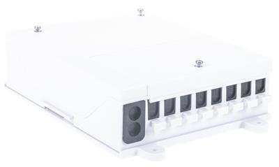 Masterlan FTTH terminal fiber optic box for 8x SC, including splice tray
