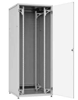 Solarix cabinet LC-50 45U, 800x1000 RAL 7035, glass door