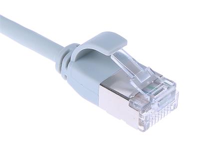 Masterlan comfort patch cable U/FTP, extra slim, Cat6A, 1m, grey, LSZH